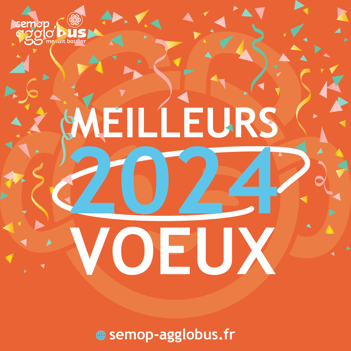 Visuel meilleurs voeux 2024 SEMOP AGGLO'BUS